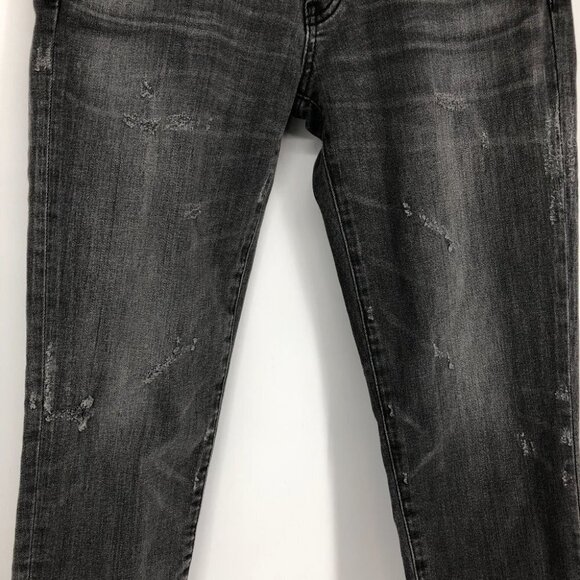 Moussy Vintage Denim MV Helix distressed Skinny Jean in Light Black size 26 - Picture 10 of 16
